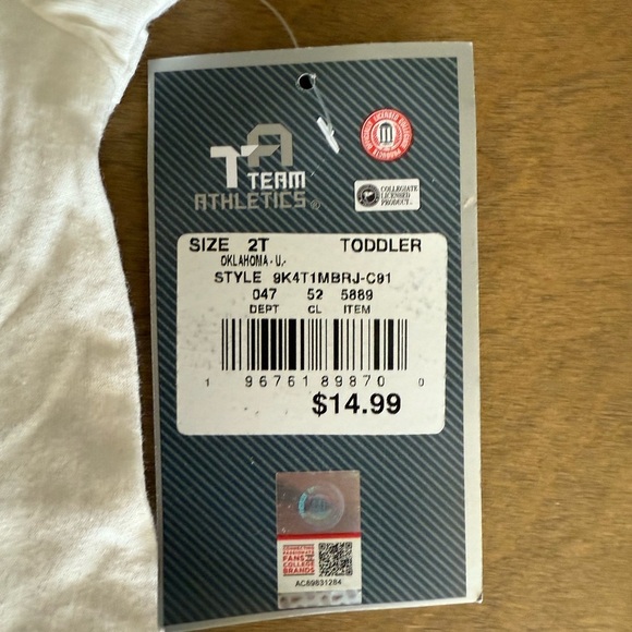 Kids White Oklahoma Sooners Graphic Tee - Picture 3 of 4